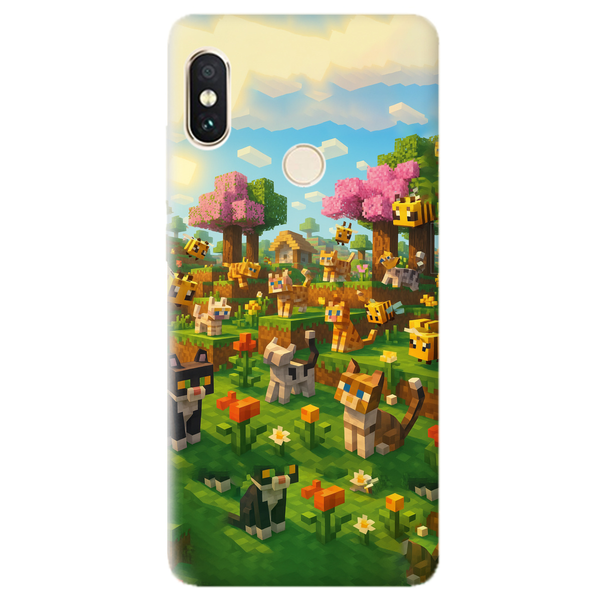 Чохол для Xiaomi Redmi Note 5 Піксельні герої - фото 1 - Чохли для телефонів