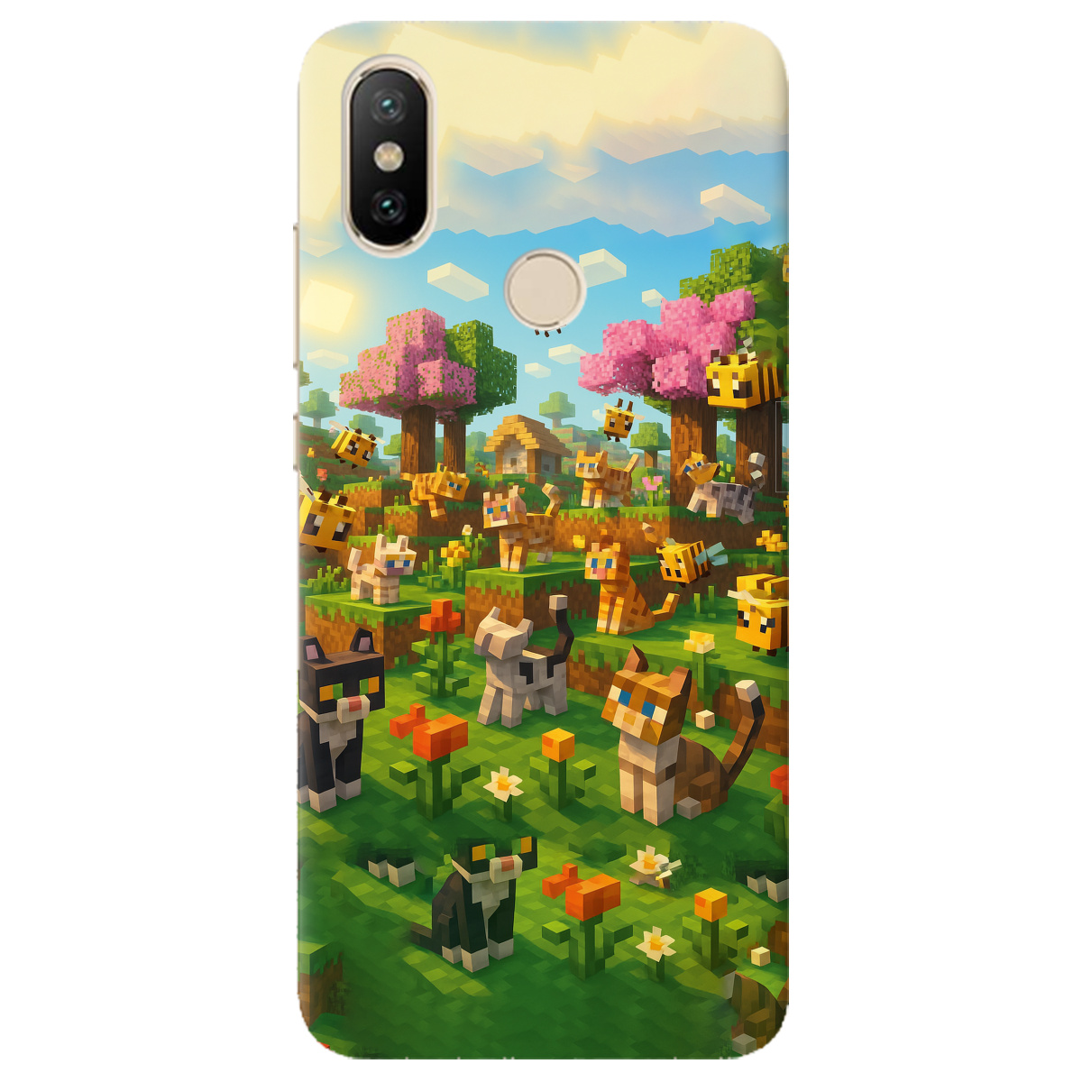 Чохол для Xiaomi Mi A2 Mi 6X Піксельні герої - фото 1 Чохол для Xiaomi Mi A2 Mi 6X Піксельні герої - фото 1 - Чохли для телефонів