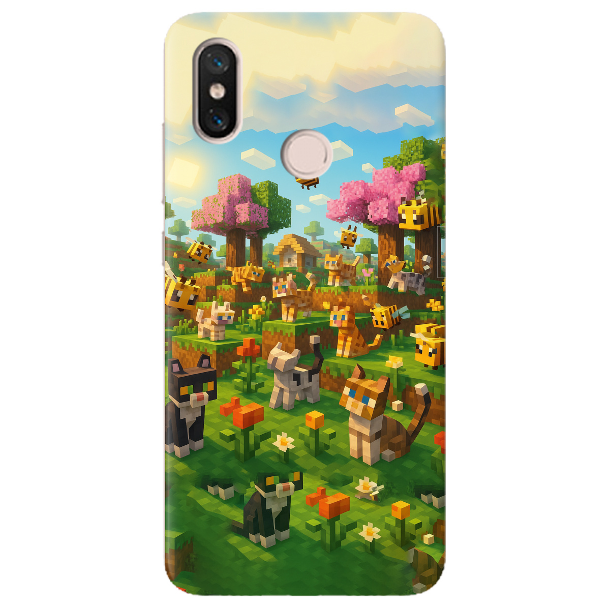 Чохол для Xiaomi Mi 8 Піксельні герої - фото 1 - Чохли для телефонів