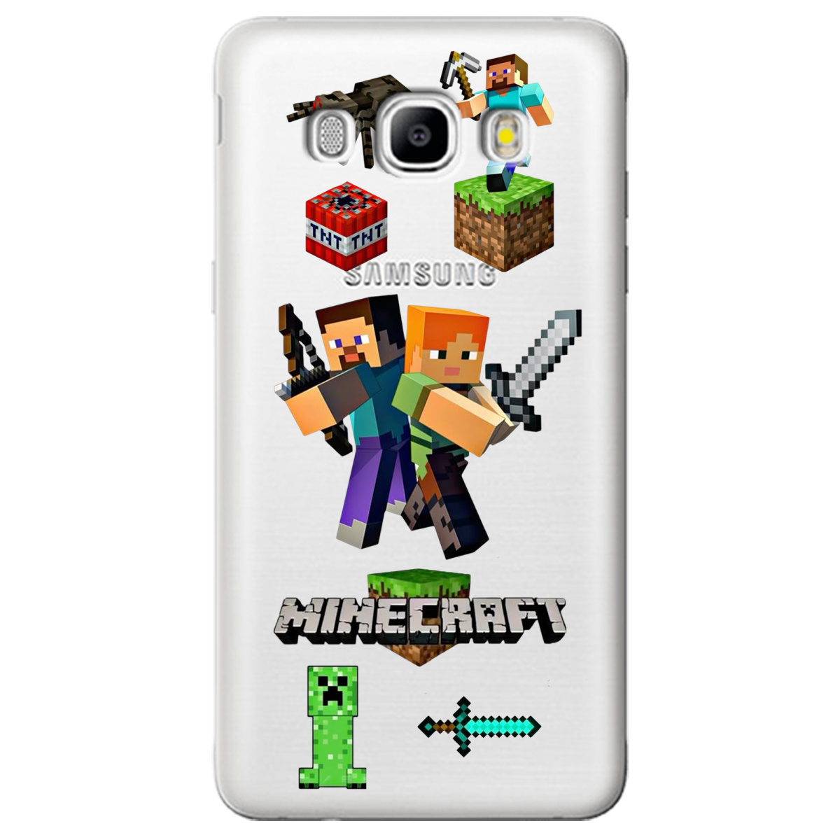Чохол для Samsung Galaxy J5 2016 Піксельна пригода - фото 1 - Чохли для телефонів