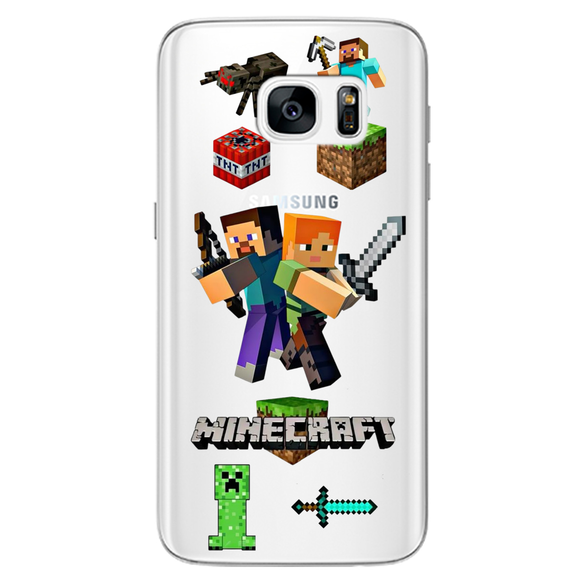 Чохол для Samsung Galaxy S7 Піксельна пригода - фото 1 - Чохли для телефонів