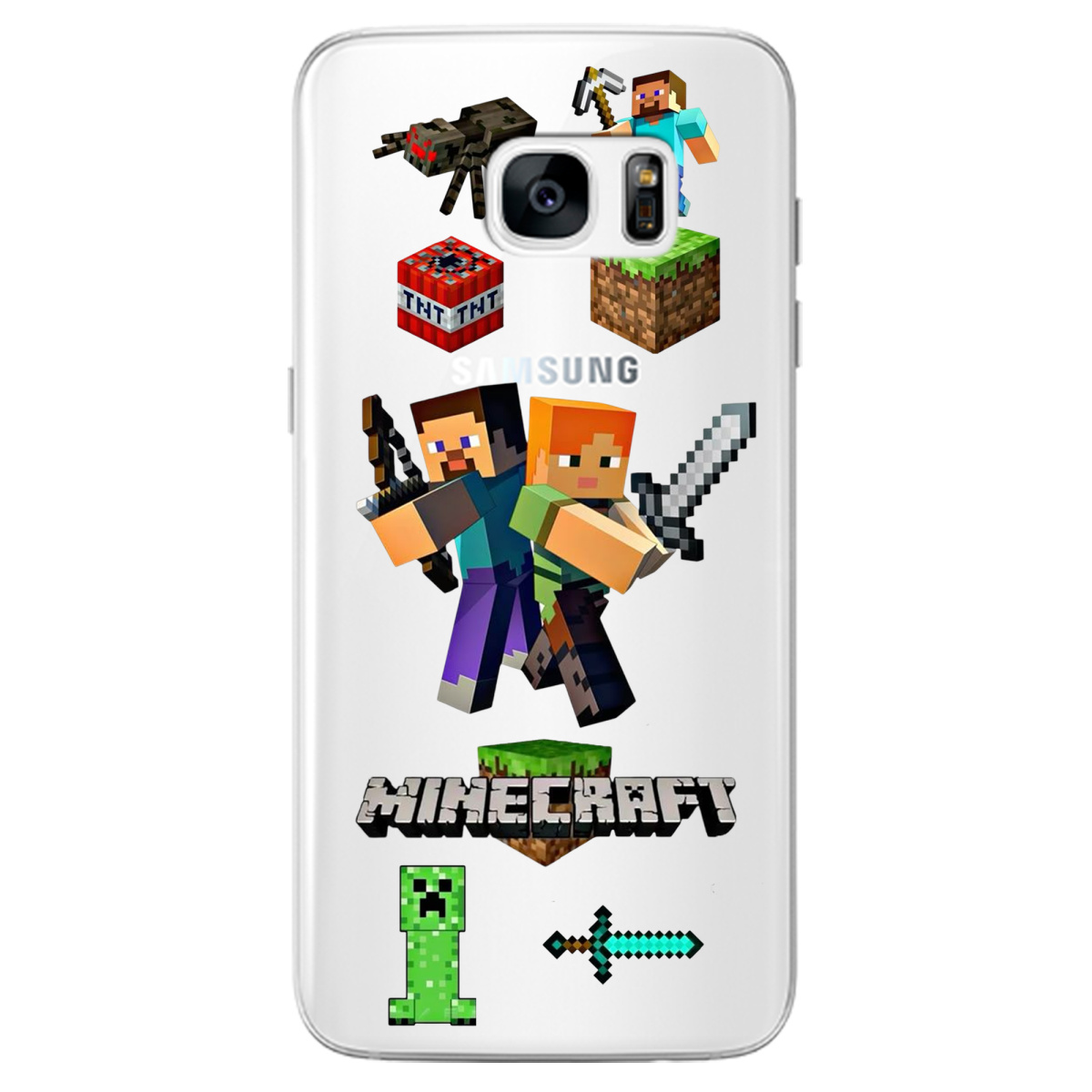 Чехол для Samsung Galaxy S7 Edge Піксельна пригода - фото 1 - Чехлы для телефонов