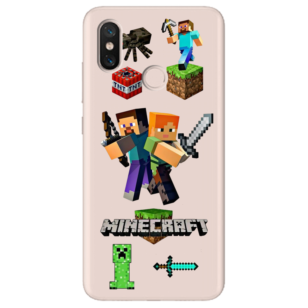 Чехол для Xiaomi Mi 8 Піксельна пригода - фото 1 - Чехлы для телефонов