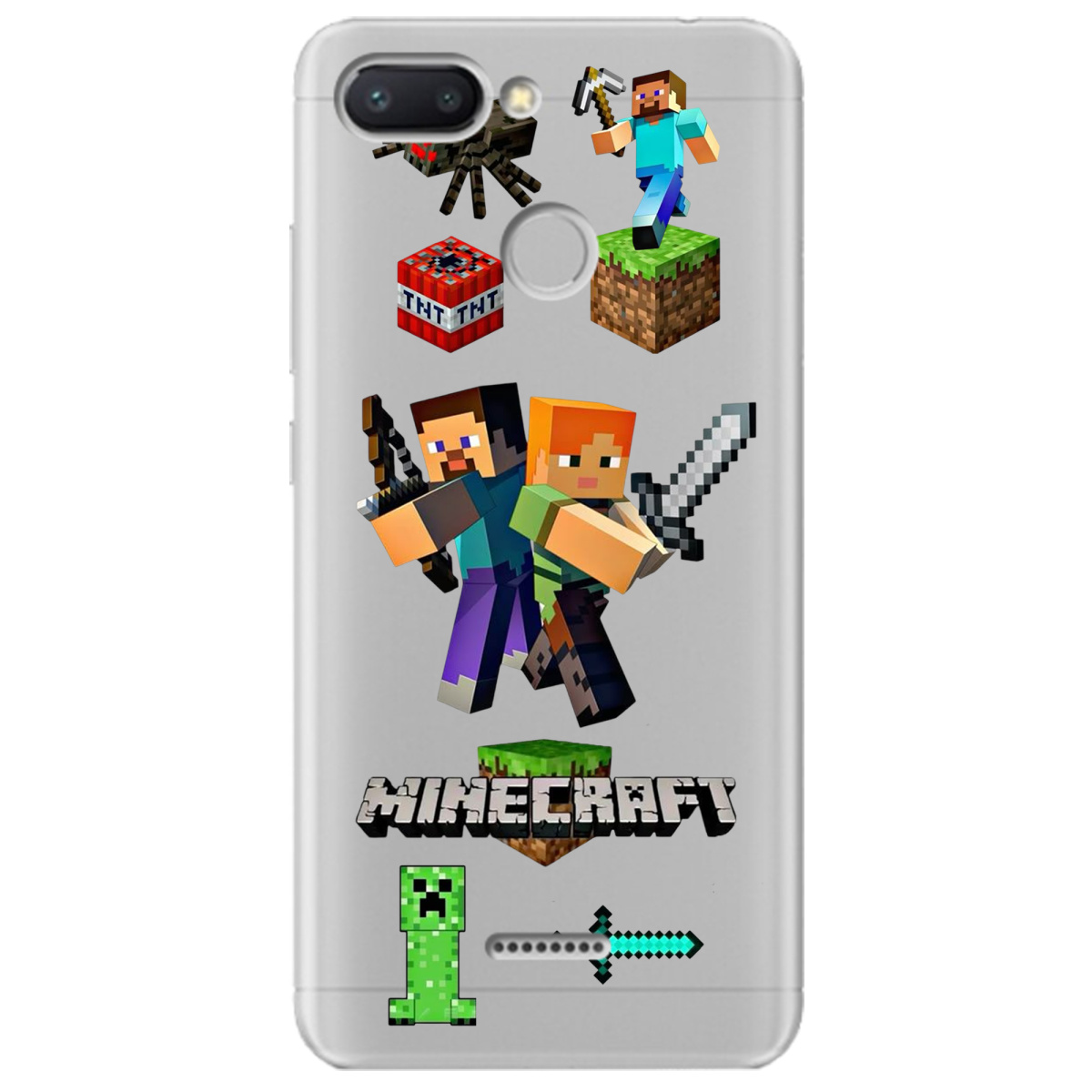 Чохол для Xiaomi Redmi 6 Піксельна пригода - фото 1 - Чохли для телефонів