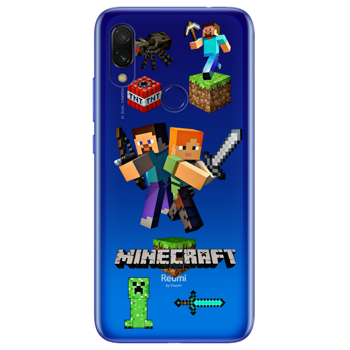 Чехол для Xiaomi Redmi 7 Піксельна пригода - фото 1 - Чехлы для телефонов