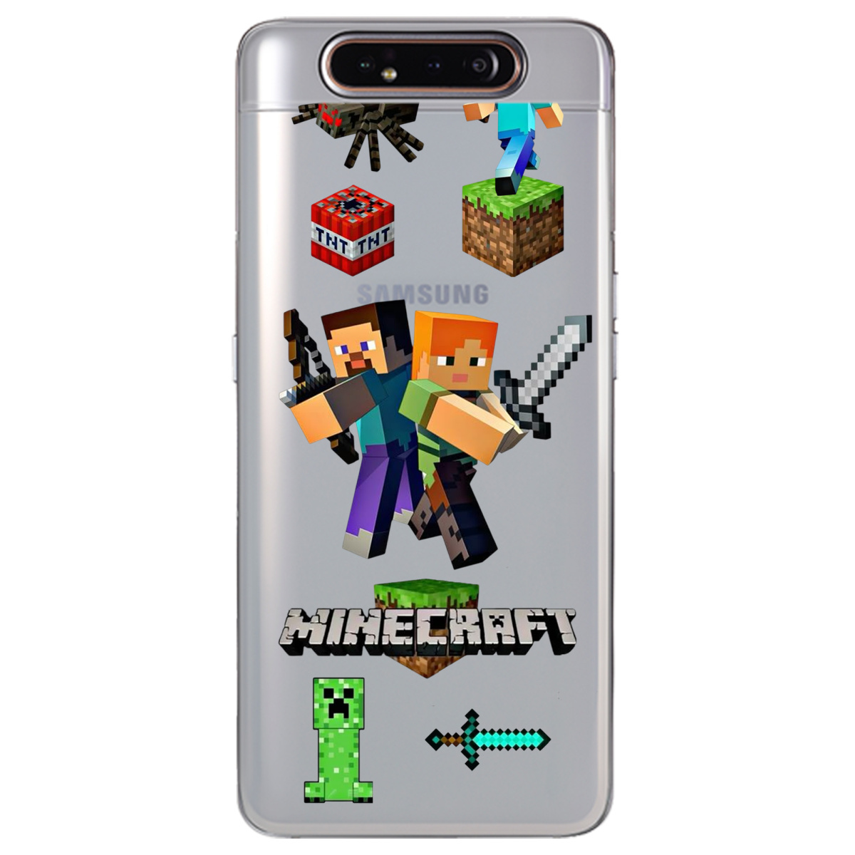 Чехол для Samsung Galaxy A80 Піксельна пригода - фото 1 - Чехлы для телефонов