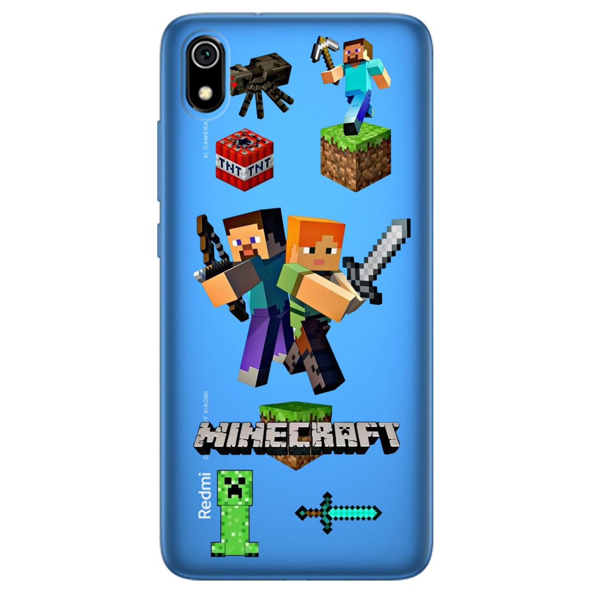 Чехол для Xiaomi Redmi 7A Піксельна пригода - фото 1 - Чехлы для телефонов