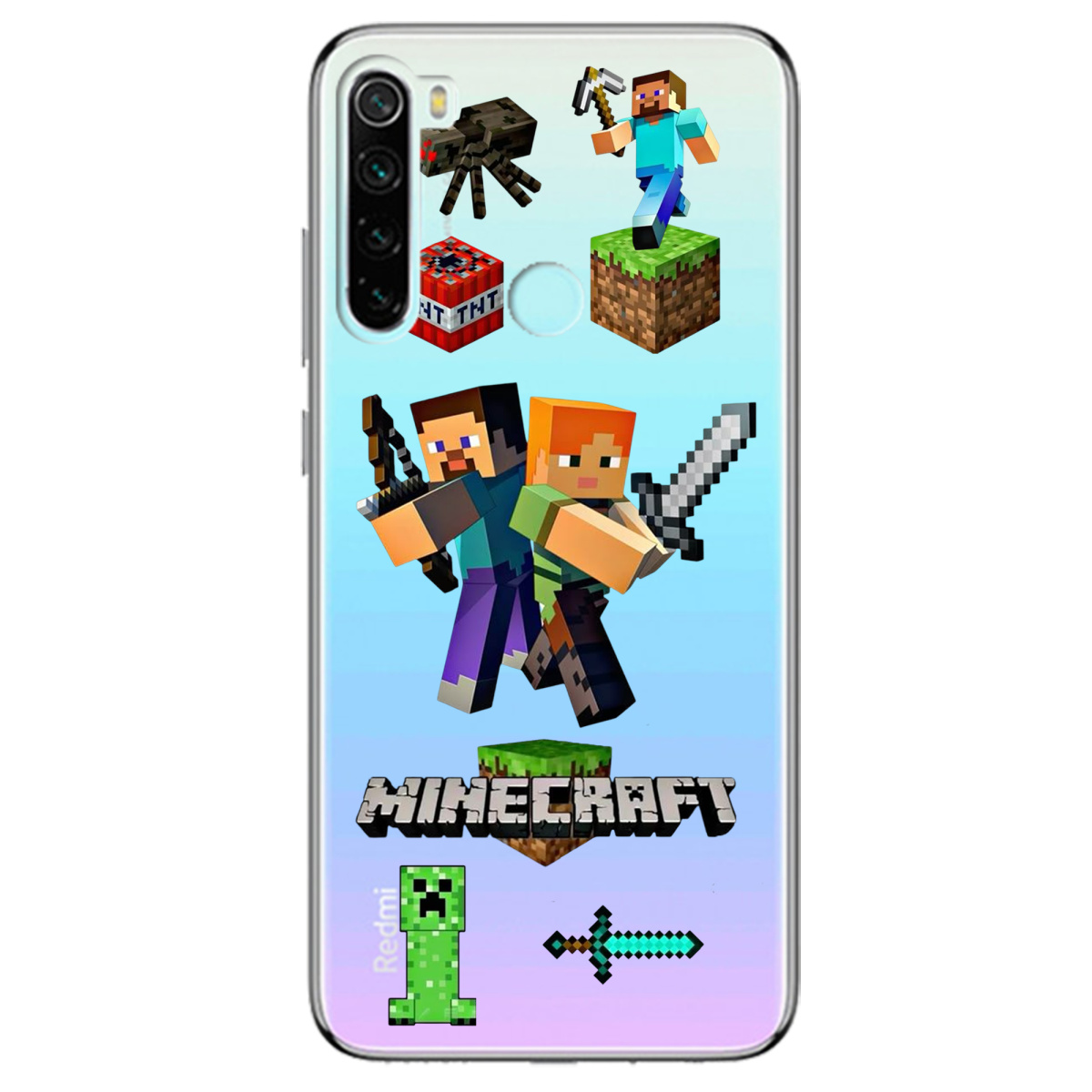 Чохол для Xiaomi Redmi Note 8 Піксельна пригода - фото 1 - Чохли для телефонів