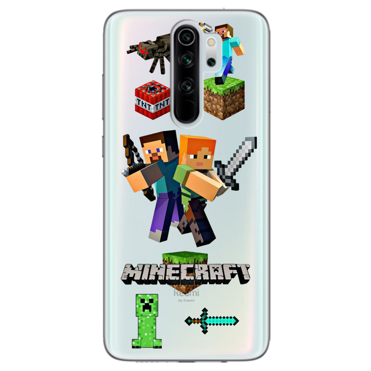 Чохол для Xiaomi Redmi Note 8 Pro Піксельна пригода - фото 1 Чохол для Xiaomi Redmi Note 8 Pro Піксельна пригода - фото 1 - Чохли для телефонів