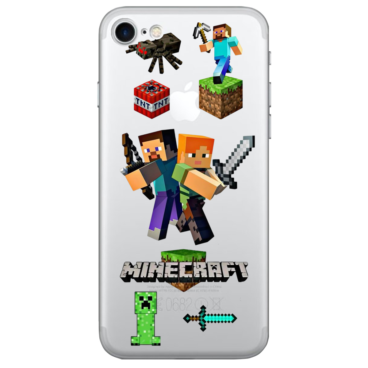 Чохол для Apple iPhone SE 2020 Піксельна пригода - фото 1 - Чохли для телефонів