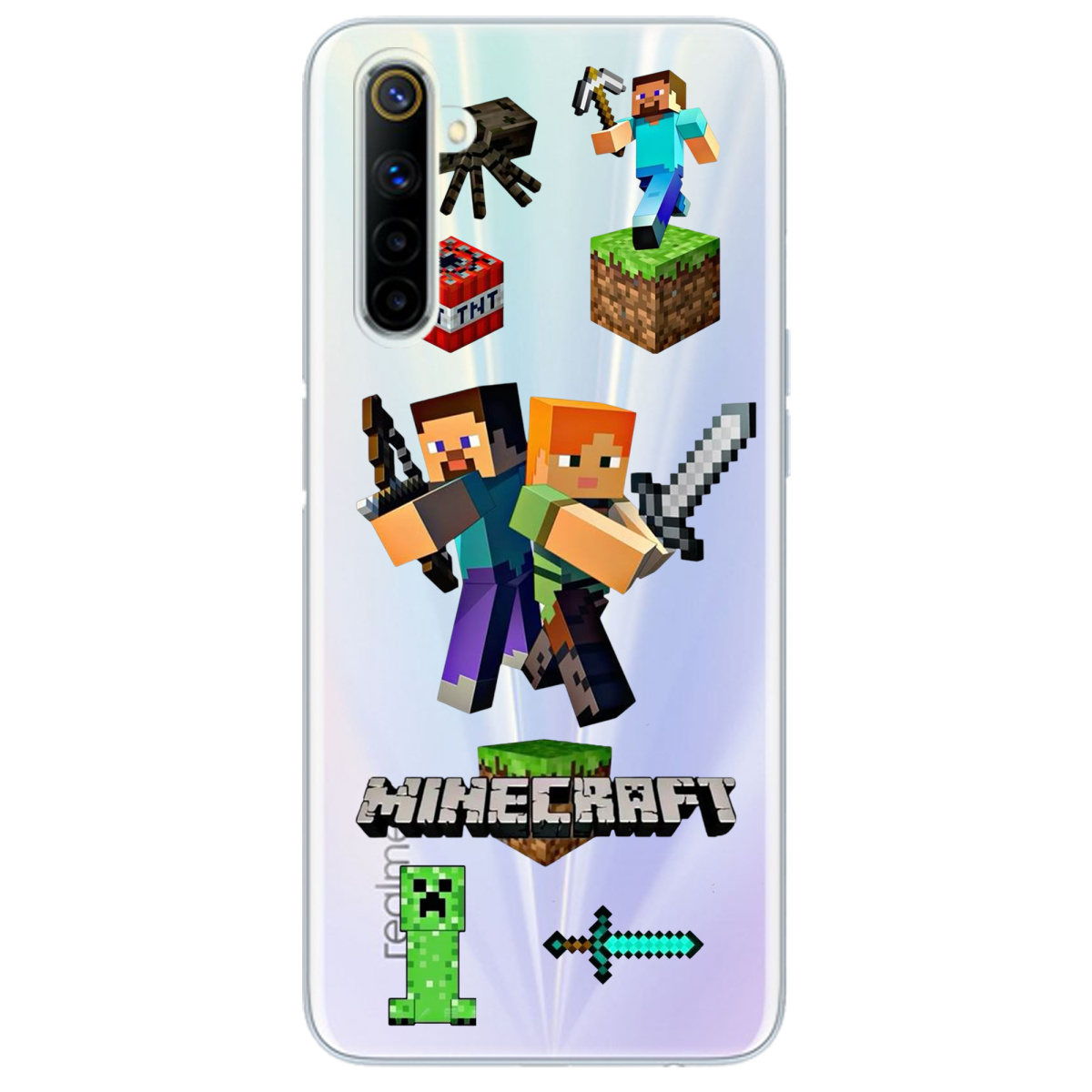 Чехол для Realme 6 Піксельна пригода - фото 1 - Чехлы для телефонов