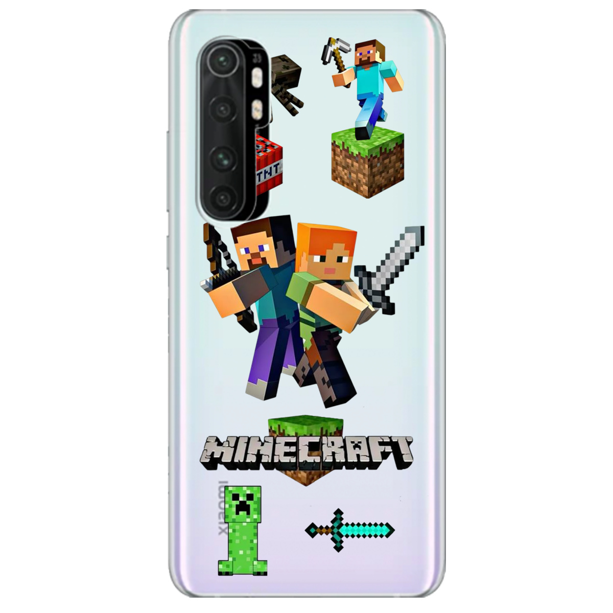 Чехол для Xiaomi Mi Note 10 Lite Піксельна пригода - фото 1 - Чехлы для телефонов