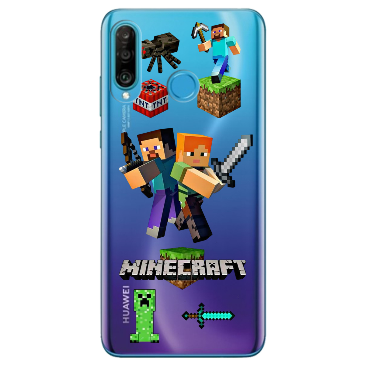 Чохол для Huawei P30 Lite Піксельна пригода - фото 1 - Чохли для телефонів