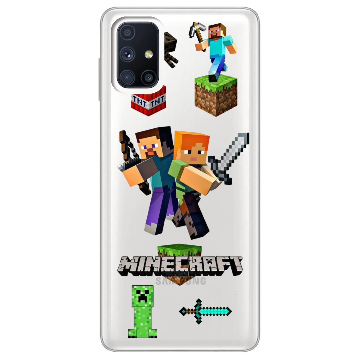 Чехол для Samsung Galaxy M51 Піксельна пригода - фото 1 - Чехлы для телефонов
