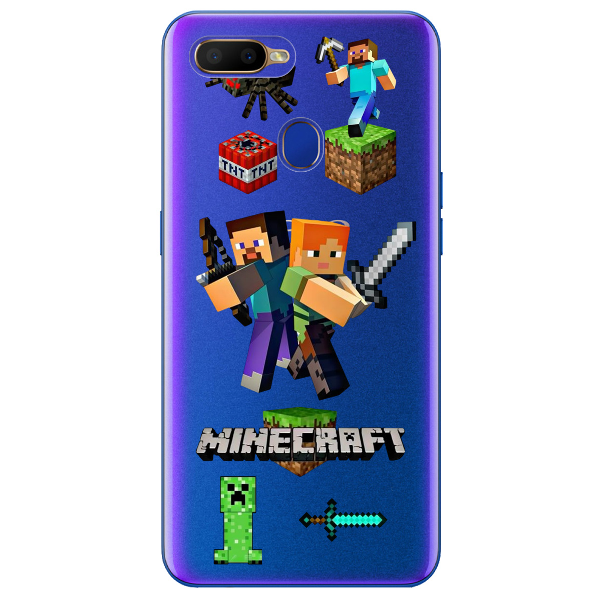 Чехол для Oppo A5s Піксельна пригода - фото 1 - Чехлы для телефонов