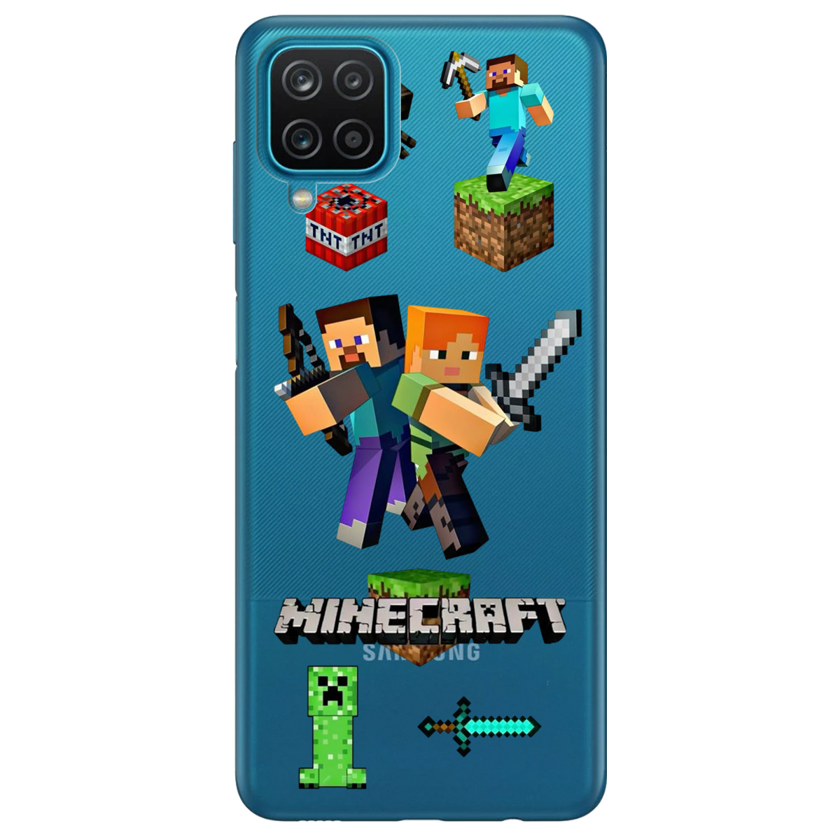 Чехол для Samsung Galaxy M12 Піксельна пригода - фото 1 Чехол для Samsung Galaxy M12 Піксельна пригода - фото 1 - Чехлы для телефонов