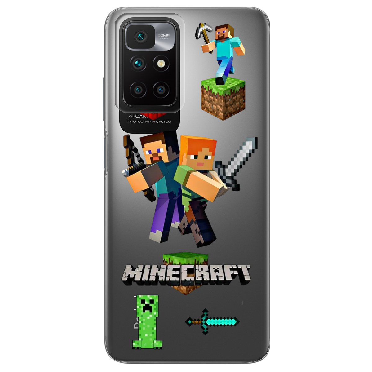 Чехол для Xiaomi Redmi 10 Піксельна пригода - фото 1 - Чехлы для телефонов