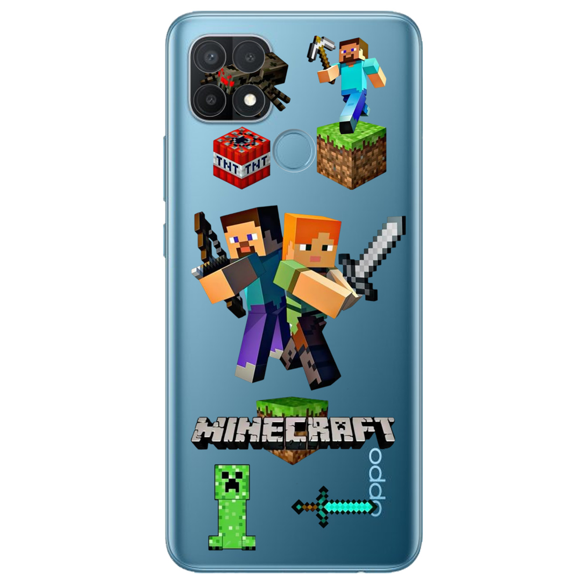Чехол для Oppo A15s/ A15 Піксельна пригода - фото 1 - Чехлы для телефонов