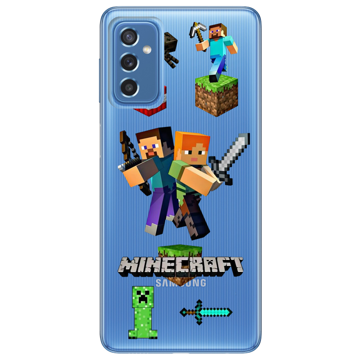 Чохол для Samsung Galaxy M52 Піксельна пригода - фото 1 - Чохли для телефонів