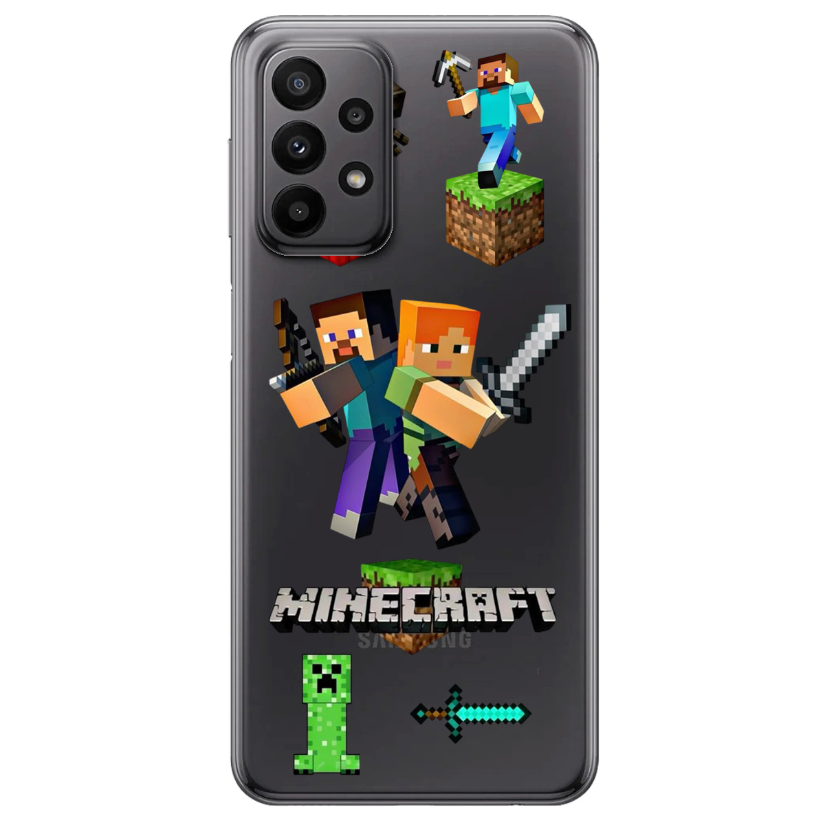 Чехол для Samsung Galaxy A23 4G Піксельна пригода - фото 1 - Чехлы для телефонов