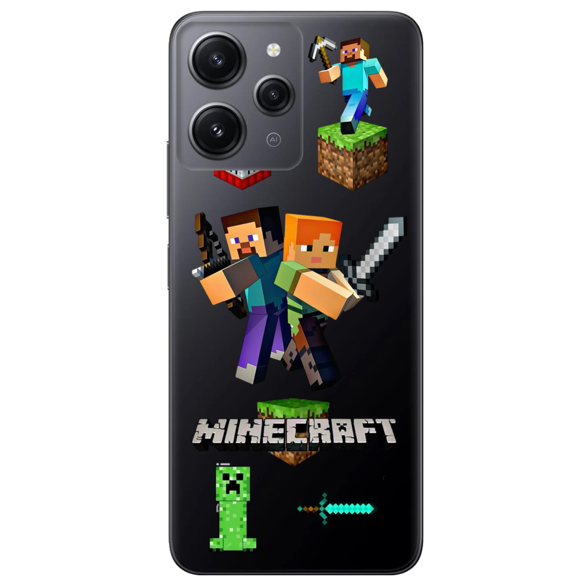 Чохол для Xiaomi Redmi 12 Піксельна пригода - фото 1 Чохол для Xiaomi Redmi 12 Піксельна пригода - фото 1 - Чохли для телефонів