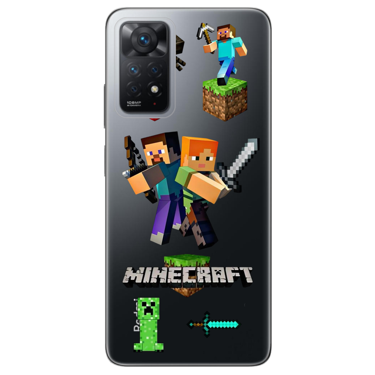 Чохол для Xiaomi Redmi Note 12 Pro 4G Піксельна пригода - фото 1 - Чохли для телефонів