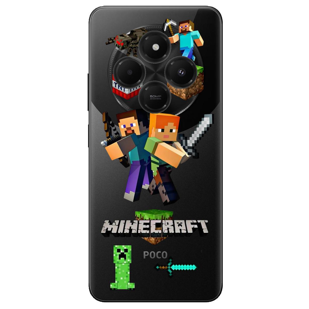 Чохол для Xiaomi Redmi 14C Піксельна пригода - фото 1 Чохол для Xiaomi Redmi 14C Піксельна пригода - фото 1 - Чохли для телефонів