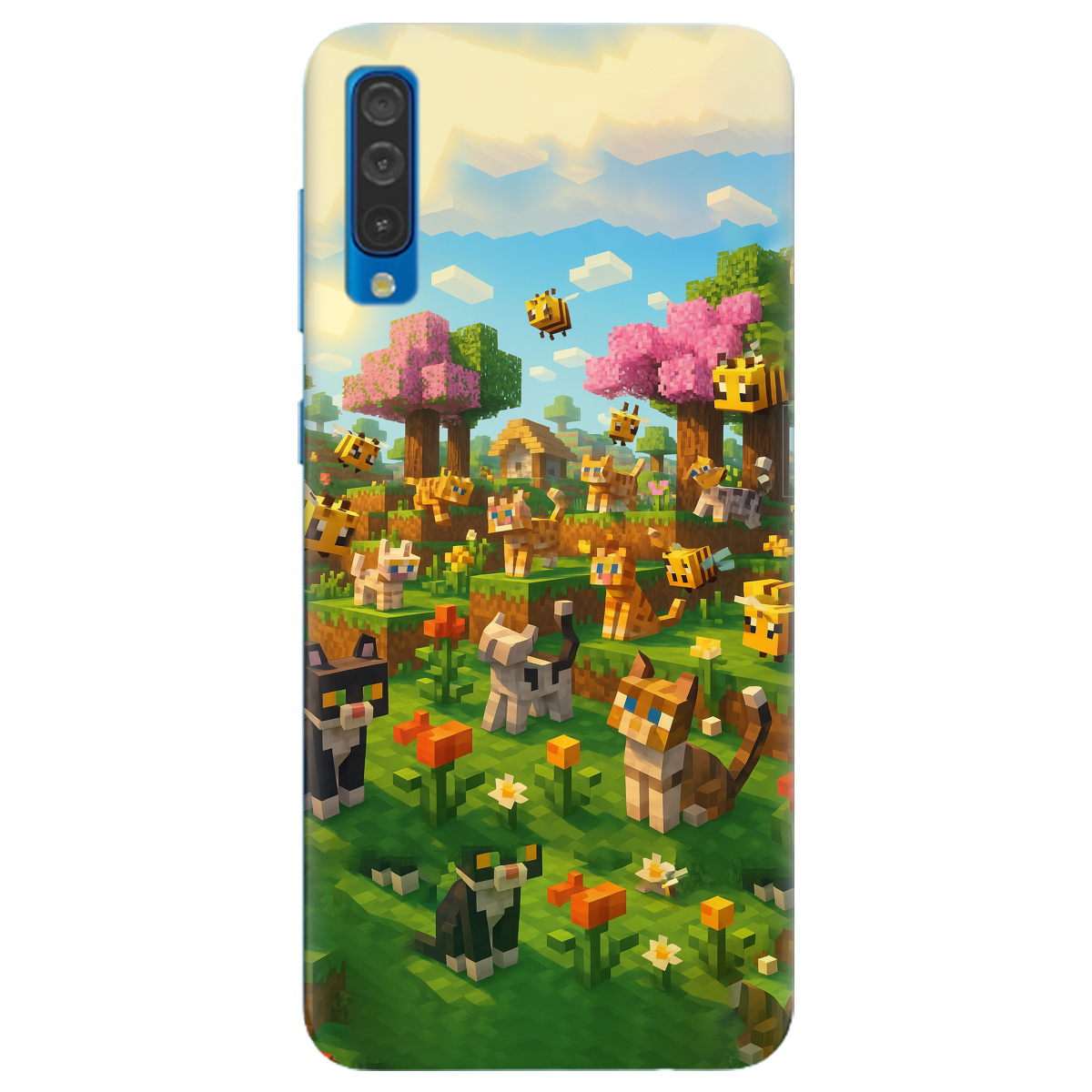 Чехол для Samsung Galaxy A50 Піксельні герої - фото 1 - Чехлы для телефонов