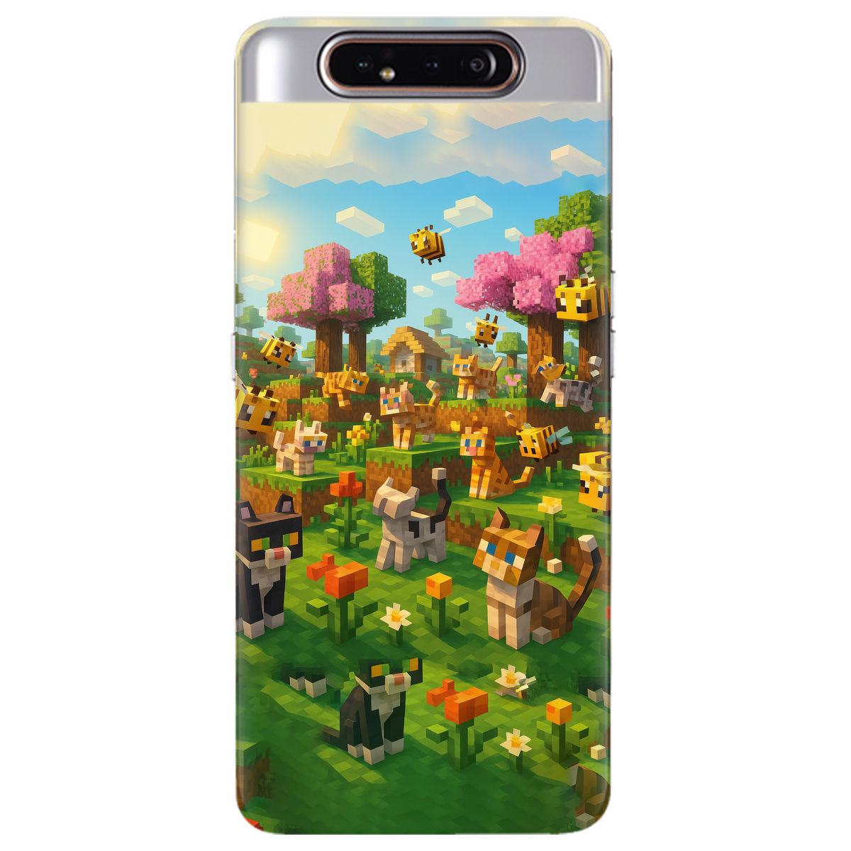 Чехол для Samsung Galaxy A80 Піксельні герої - фото 1 - Чехлы для телефонов