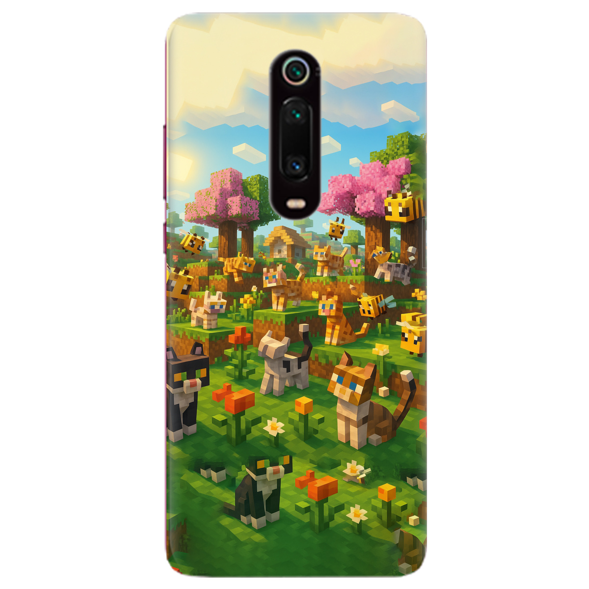 Чохол для Xiaomi Mi 9T Pro Піксельні герої - фото 1 - Чохли для телефонів