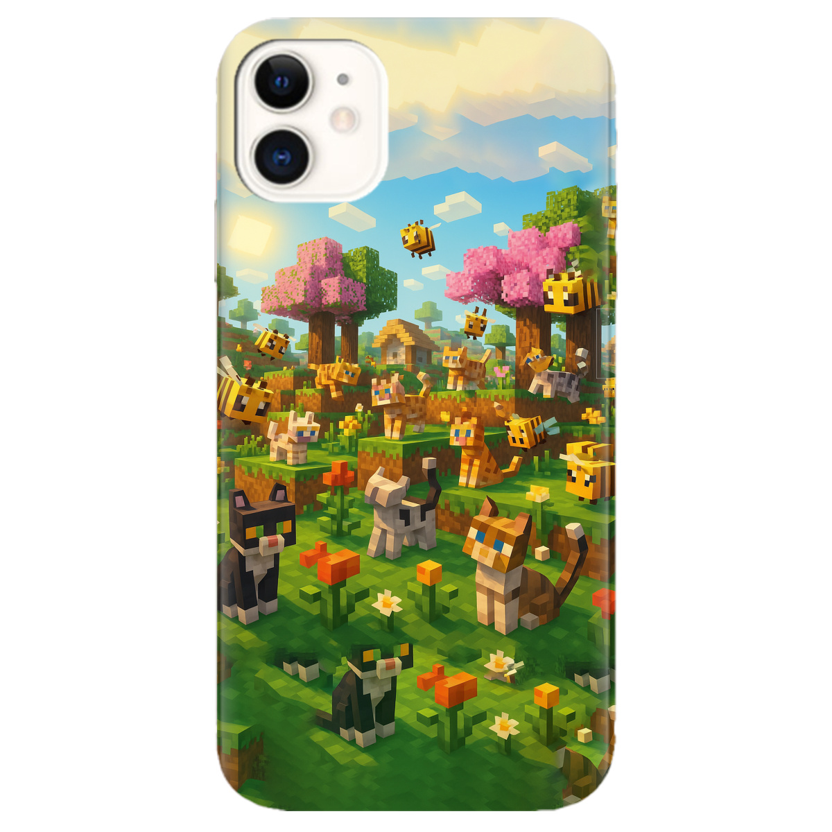 Чохол для Apple iPhone 11 Піксельні герої - фото 1 - Чохли для телефонів