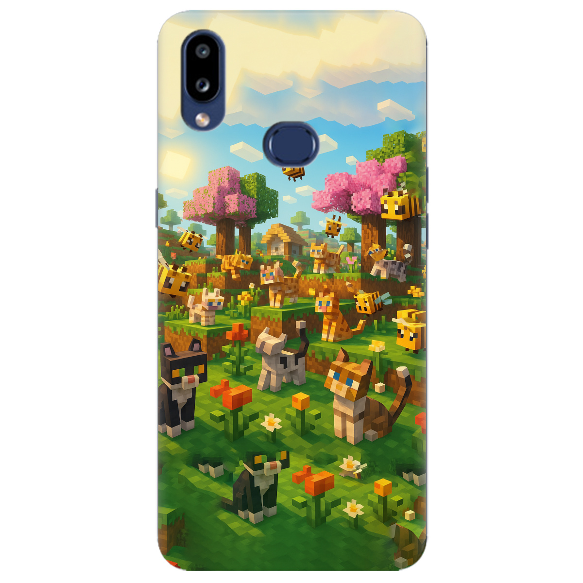 Чехол для Samsung Galaxy A10s Піксельні герої - фото 1 - Чехлы для телефонов