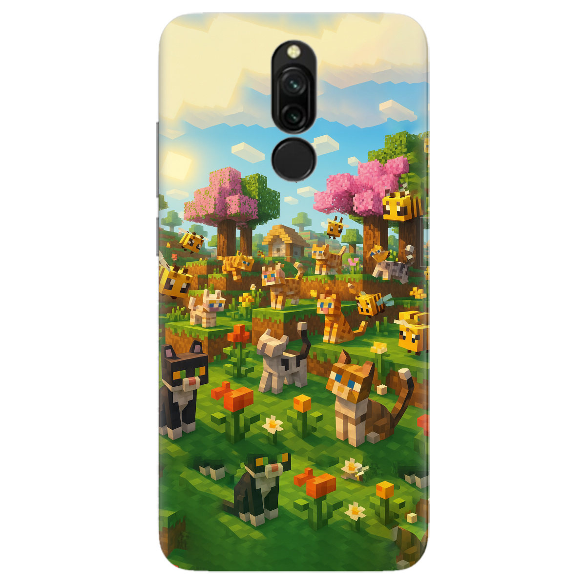 Чехол для Xiaomi Redmi 8 Піксельні герої - фото 1 - Чехлы для телефонов