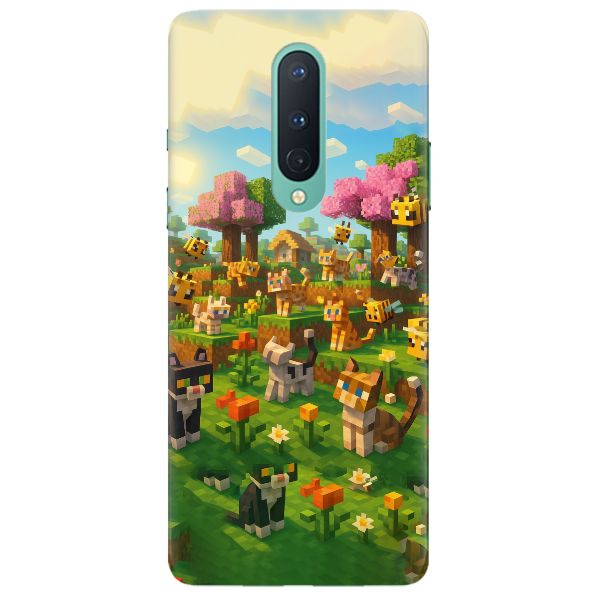 Чехол для OnePlus 8 Піксельні герої - фото 1 - Чехлы для телефонов
