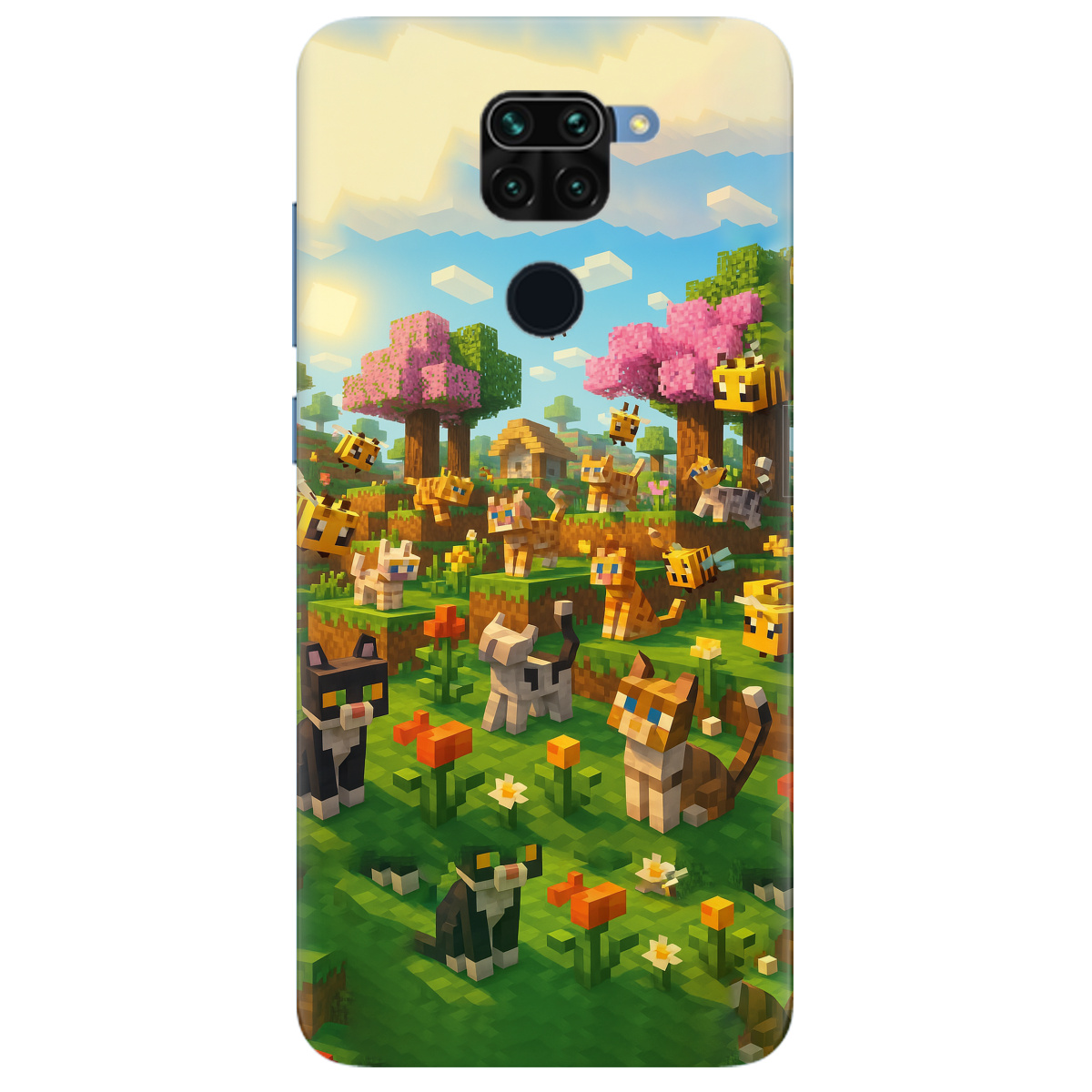 Чехол для Xiaomi Redmi Note 9 Піксельні герої - фото 1 - Чехлы для телефонов