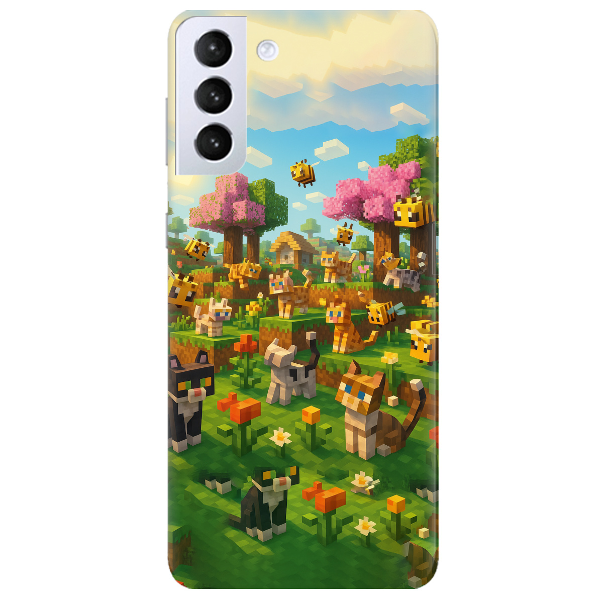 Чехол для Samsung Galaxy S21 Plus Піксельні герої - фото 1 - Чехлы для телефонов