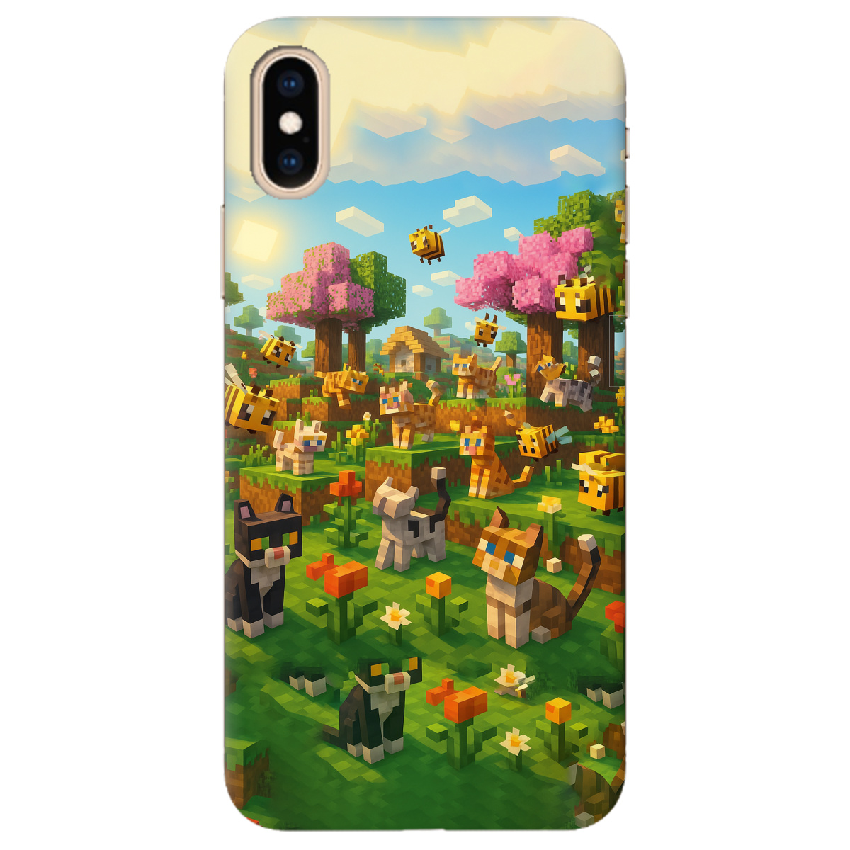 Чохол для Apple iPhone XS Max Піксельні герої - фото 1 - Чохли для телефонів