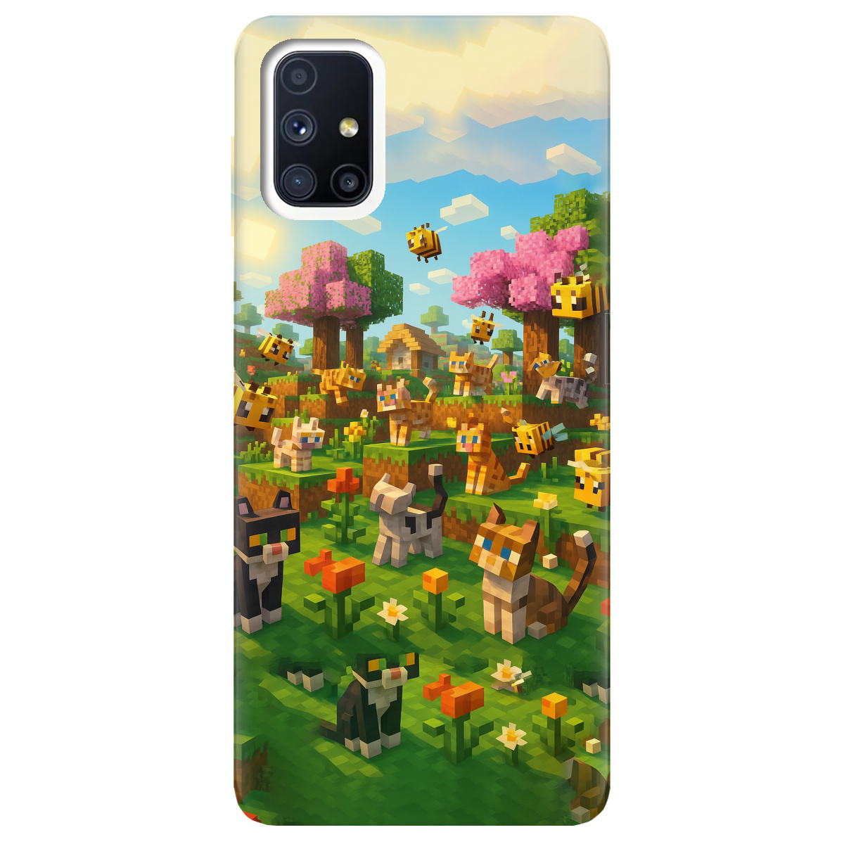 Чехол для Samsung Galaxy M51 Піксельні герої - фото 1 - Чехлы для телефонов