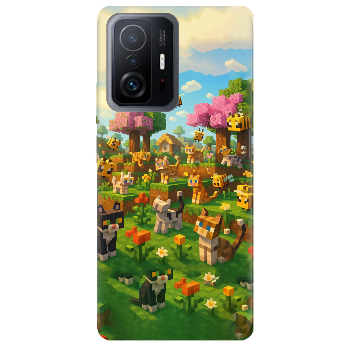 Чехол для Xiaomi 11T Піксельні герої - фото 1 - Чехлы для телефонов
