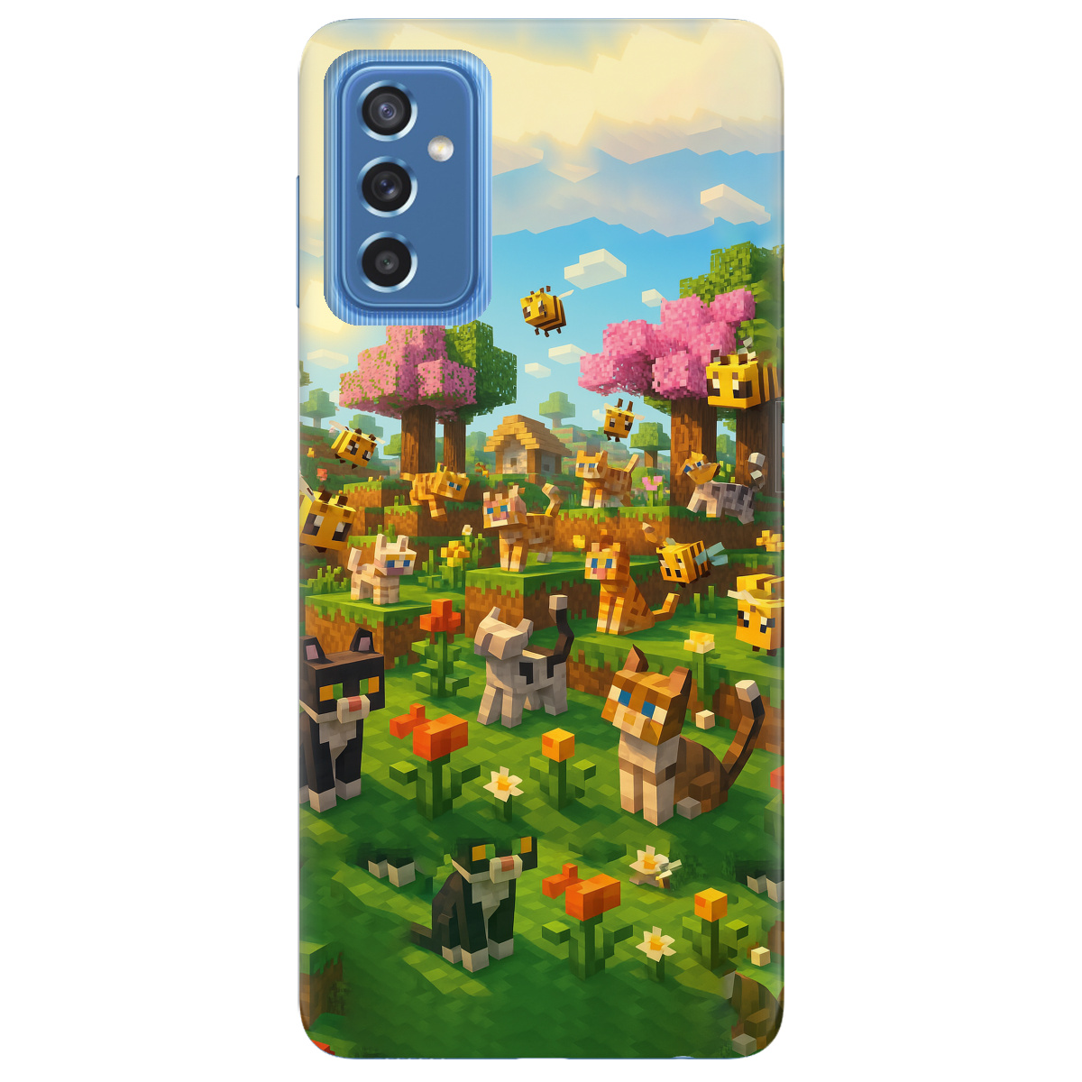 Чохол для Samsung Galaxy M52 Піксельні герої - фото 1 - Чохли для телефонів