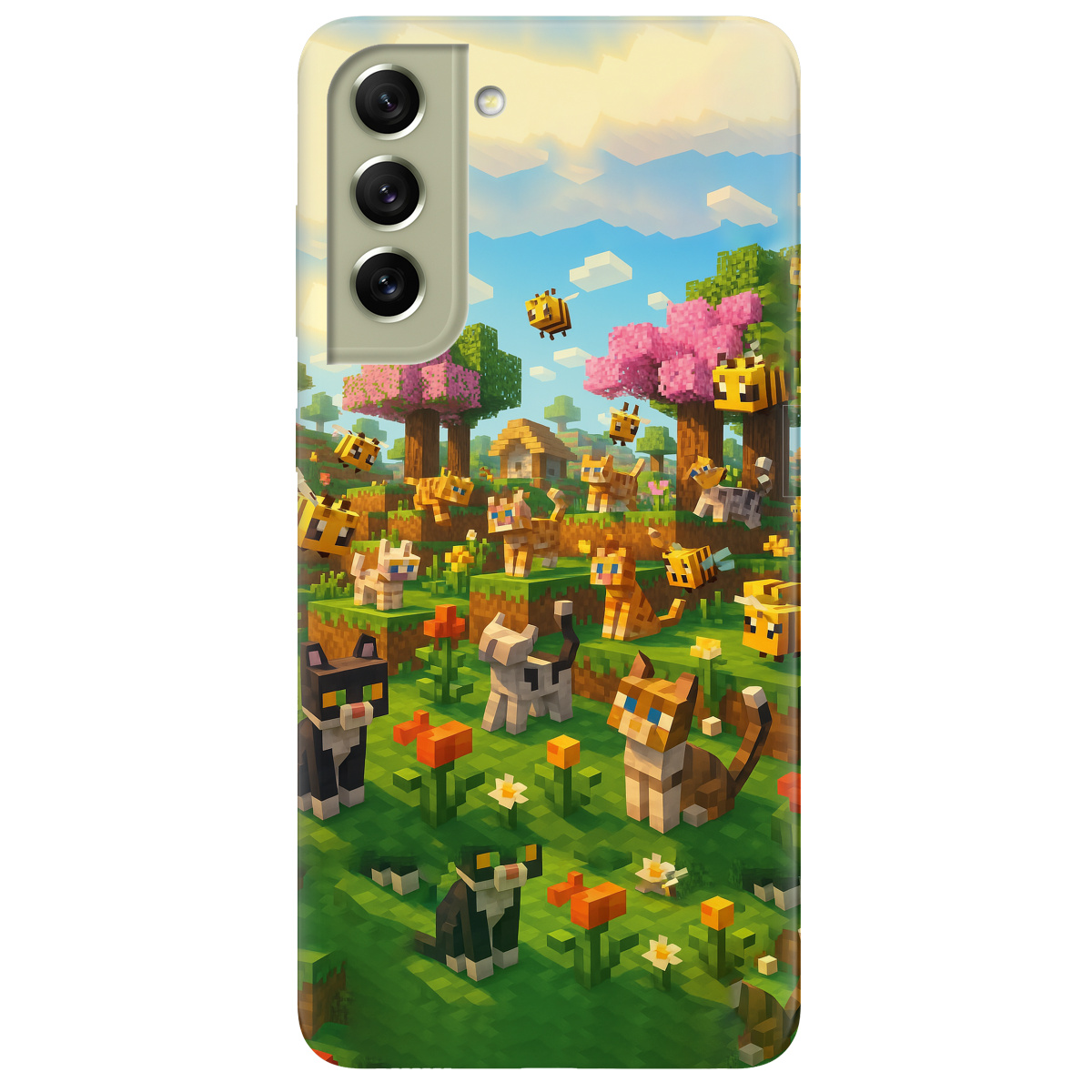 Чохол для Samsung Galaxy S21 FE Піксельні герої - фото 1 - Чохли для телефонів