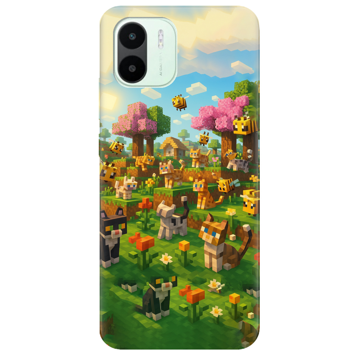 Чехол для Xiaomi Redmi A1 Піксельні герої - фото 1 - Чехлы для телефонов