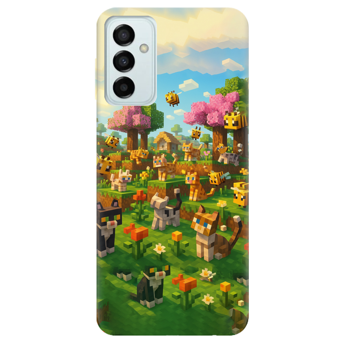 Чехол для Samsung Galaxy M13 4G Піксельні герої - фото 1 - Чехлы для телефонов