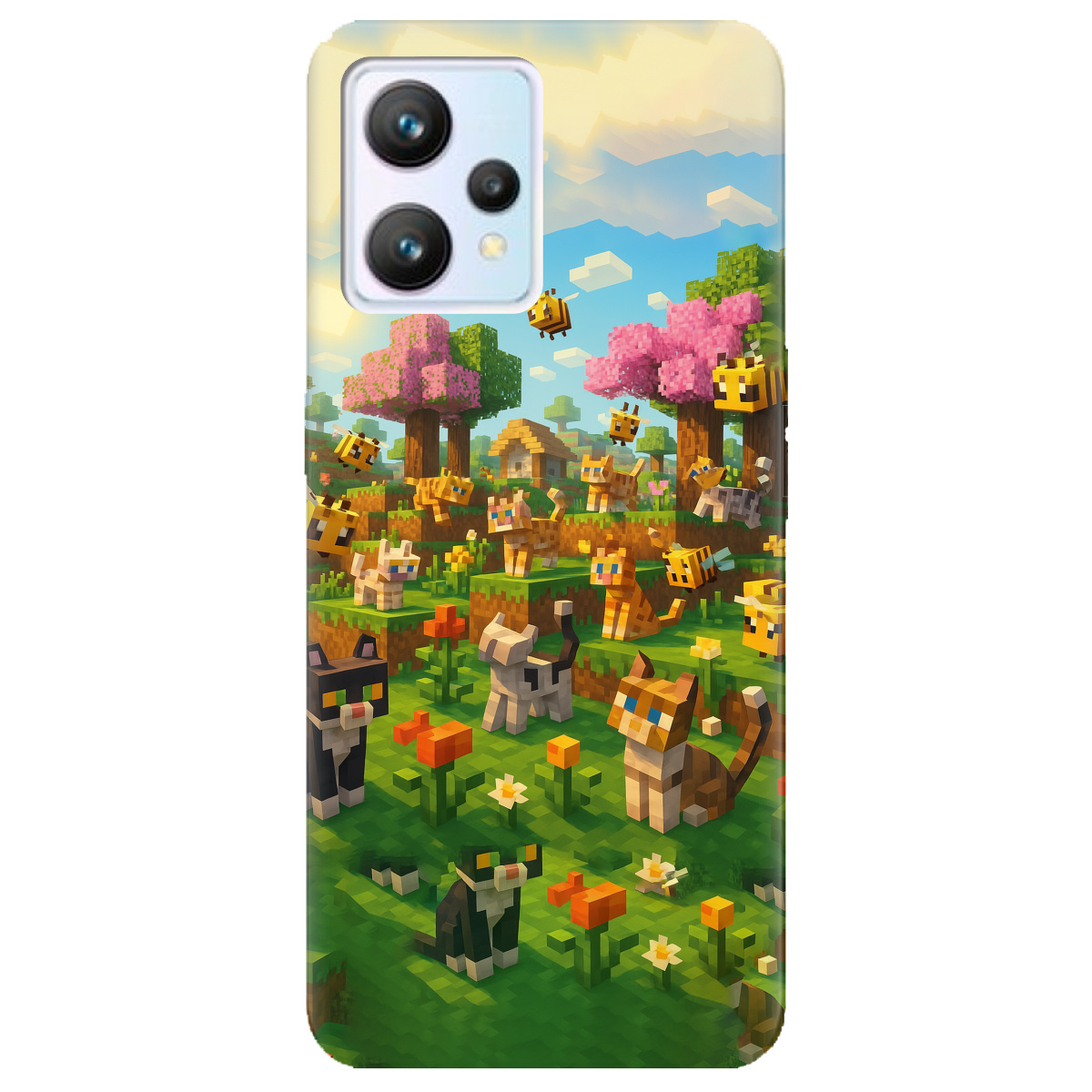 Чохол для Realme 9 Піксельні герої - фото 1 - Чохли для телефонів