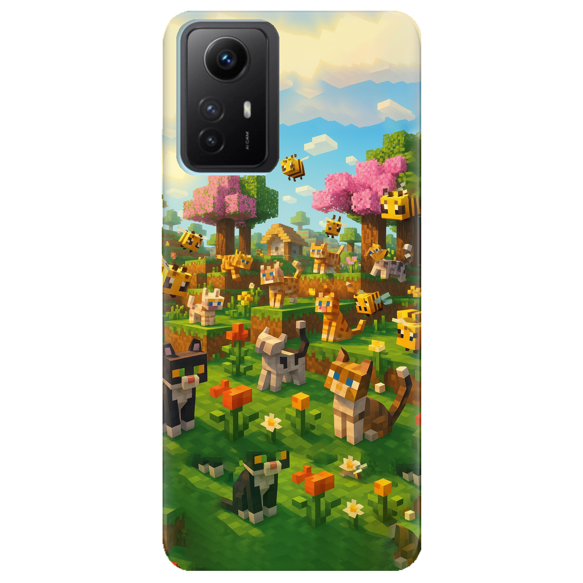 Чехол для Xiaomi Redmi Note 12s Піксельні герої - фото 1 - Чехлы для телефонов