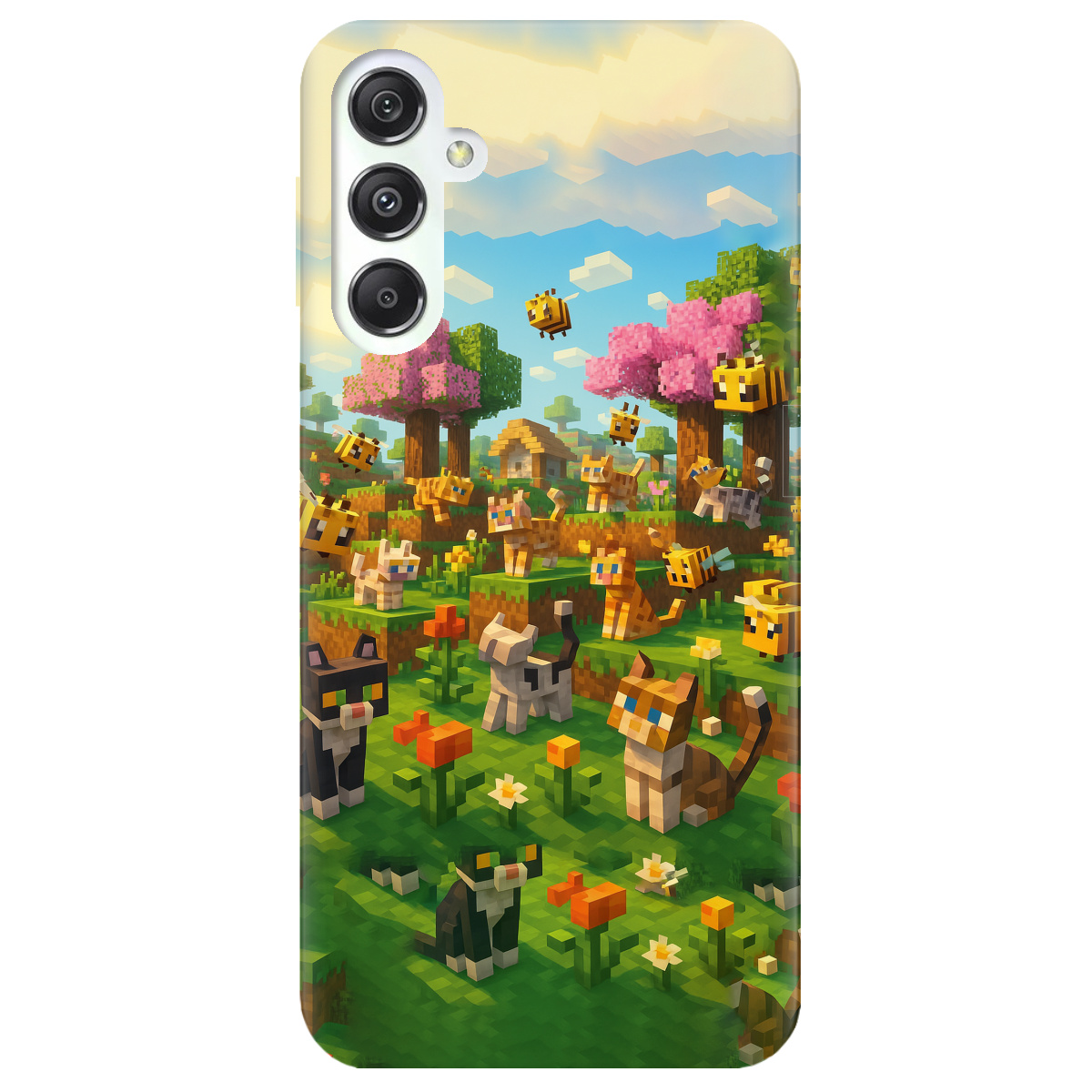 Чехол для Samsung Galaxy M34 5G Піксельні герої - фото 1 - Чехлы для телефонов