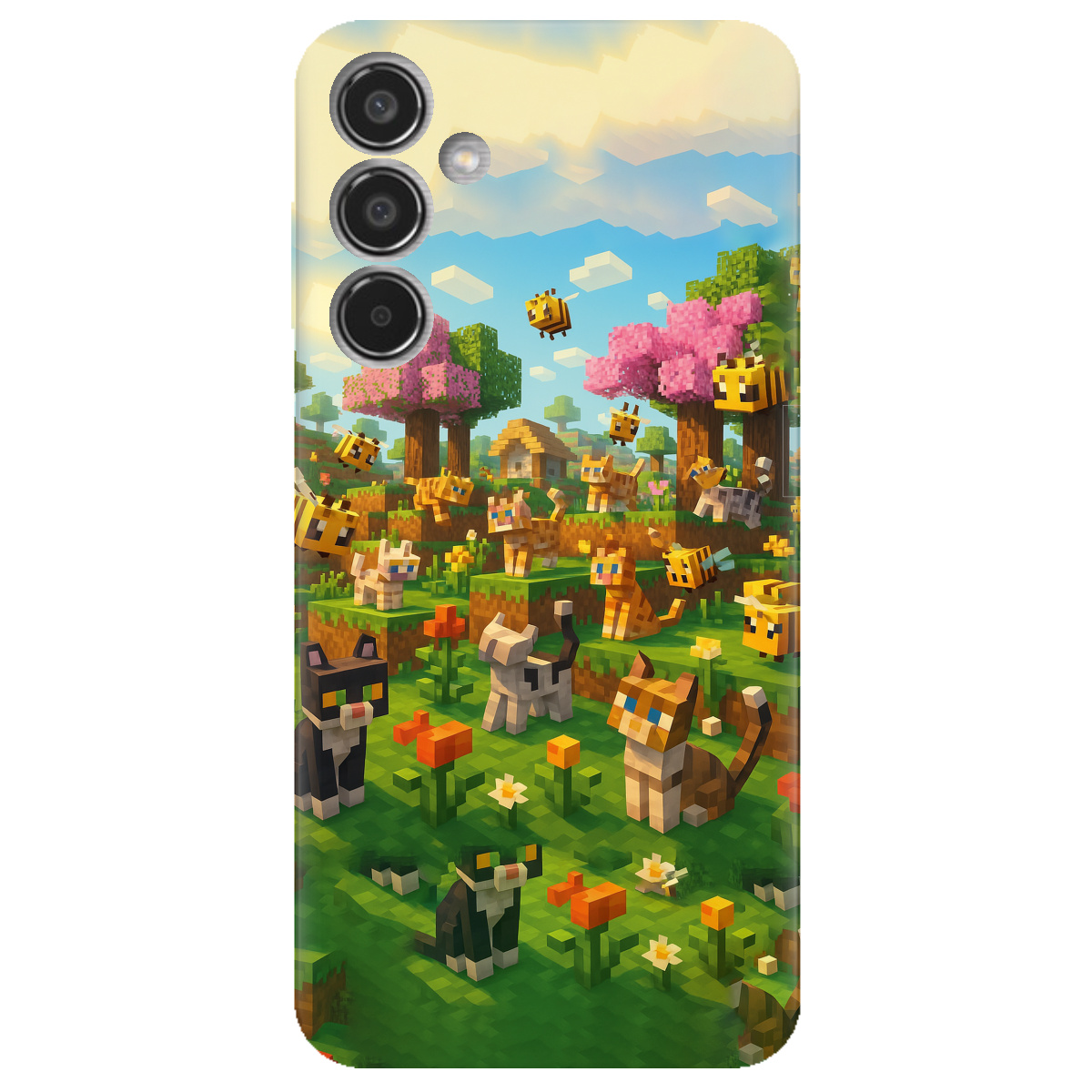 Чехол для Samsung Galaxy M35 5G Піксельні герої - фото 1 - Чехлы для телефонов