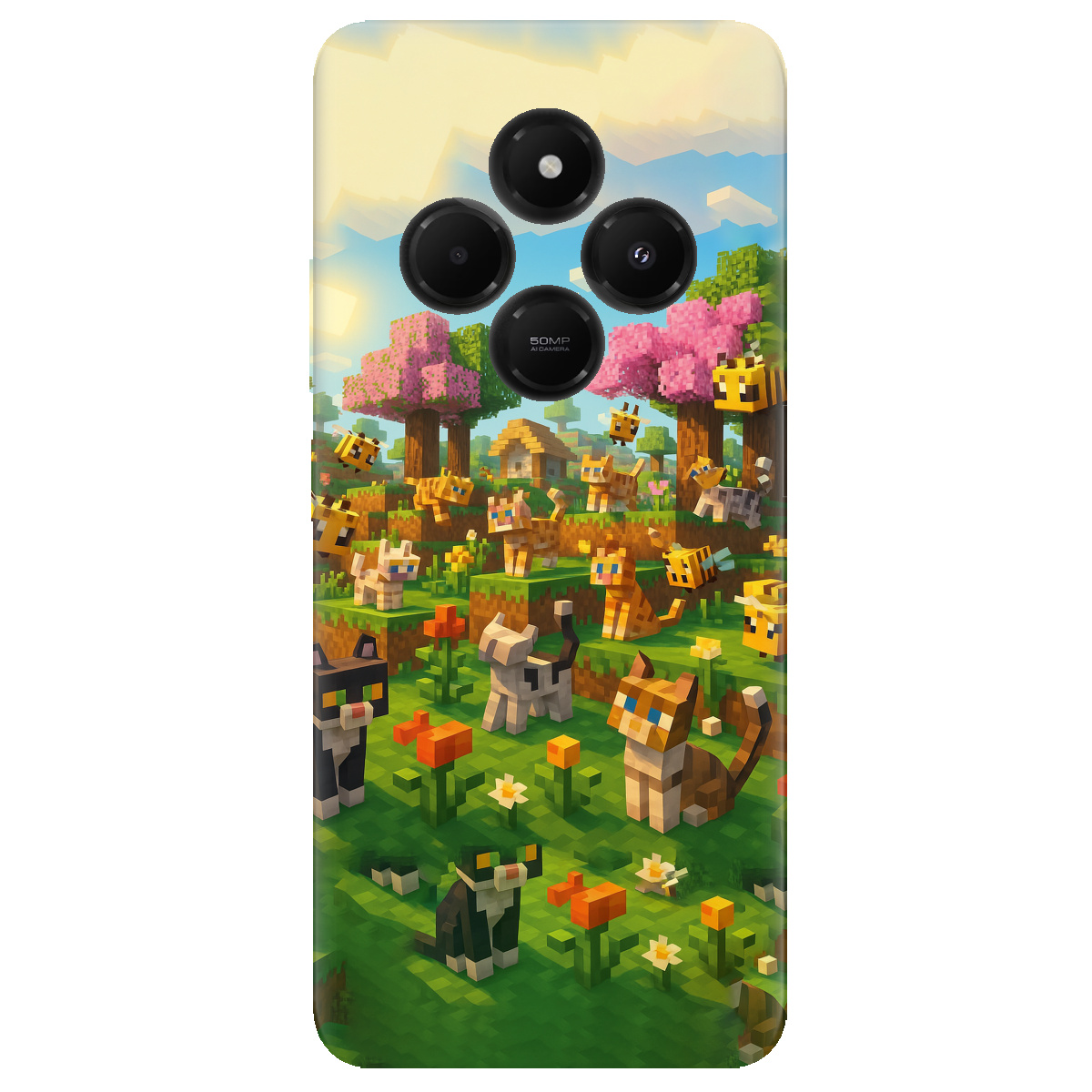 Чехол для Xiaomi Poco C75 Піксельні герої - фото 1 - Чехлы для телефонов