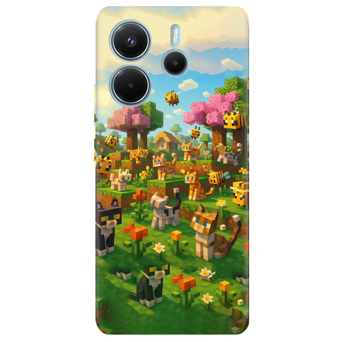 Чехол для Xiaomi Redmi Note 14 4G Піксельні герої - фото 1 - Чехлы для телефонов