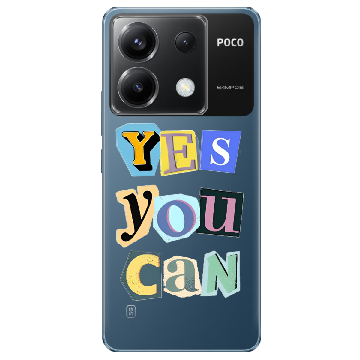 Чехол для Xiaomi Poco X6 Yes you can - фото 1 Чехол для Xiaomi Poco X6 Yes you can - фото 1 - Чехлы для телефонов
